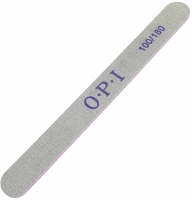 Пилочка для искусственных ногтей O.P.I. "прямая" абр.100/180 серая