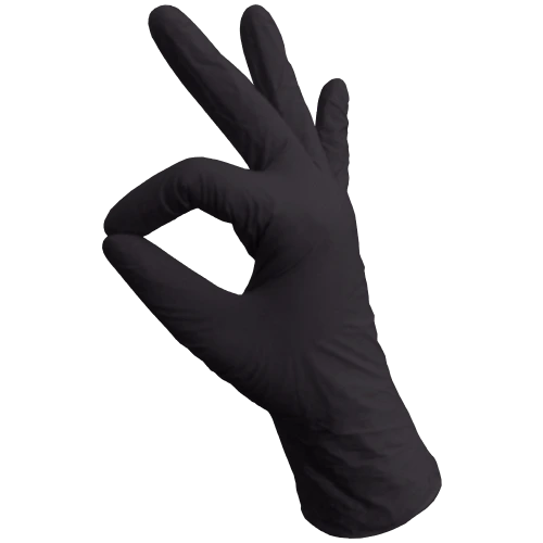 Перчатки нитриловые черные 10шт L (5 пар)