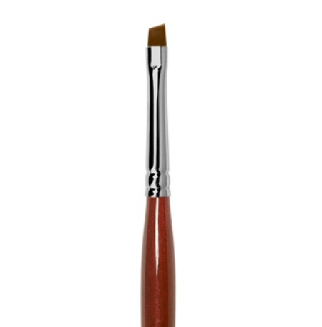 GN63R Кисть Roubloff коричневая синтетика / наклонная 6 / ручка фигурная бордовая