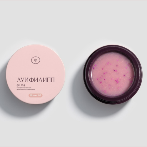 Гель для наращивания Луи Филипп Flower Gel с сухоцветами 
