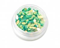 Блестящие фигурки "лепесток" в баночке №9 (арт.18317)