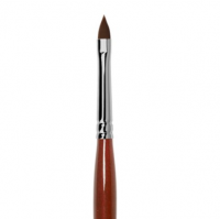 GN93R Кисть Roubloff коричневая синтетика / лепесток 2 / ручка фигурная бордовая