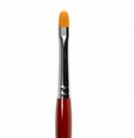 GC33R Кисть Roubloff рыжая синтетика / овальная 8 / ручка фигурная бордовая