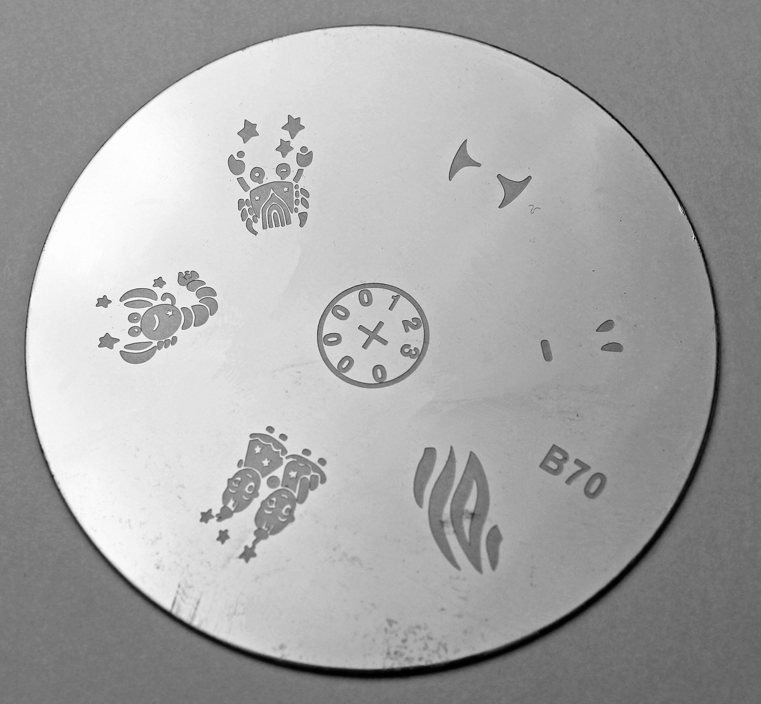Диск для стемпинга круглый b70