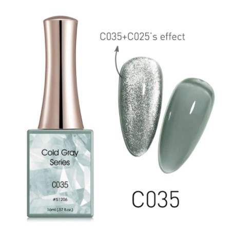 Гель-лак Canni Cold Gray 16ml C035 (с)