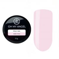 Моделирующий полигель Oh My Angel Poly Gel - Baby Pink, 15 мл