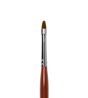 GN33R Кисть Roubloff коричневая синтетика / овальная 6 / ручка фигурная бордовая