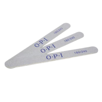 Набор пилочек для искусственных ногтей O.P.I. "прямая" абр. 180/240 серая (25шт)