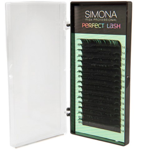Ресницы Simona Perfect Lash, 16 линий, 0,15 D-изгиб, 14мм 