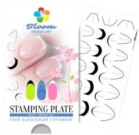 Пластина Bloom для стемпинга 059 Френч №1
