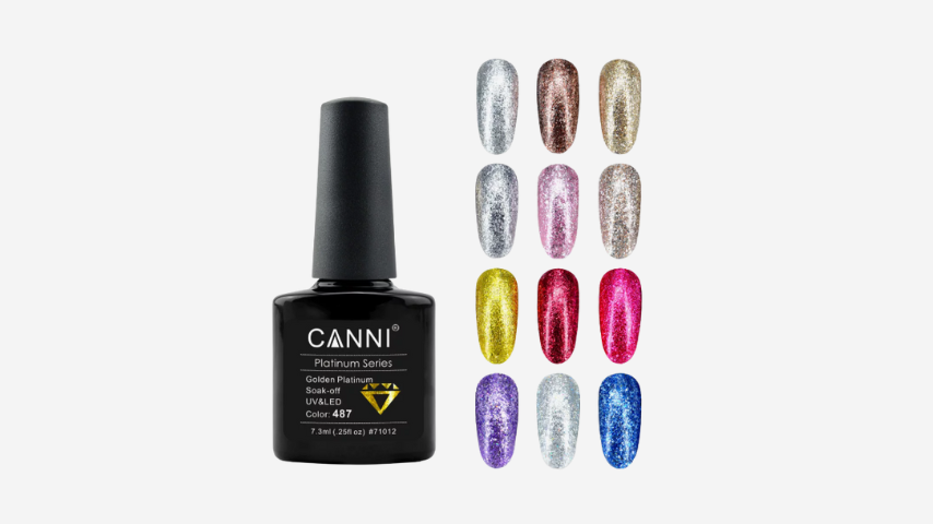 Гель-лаки Canni платиновые