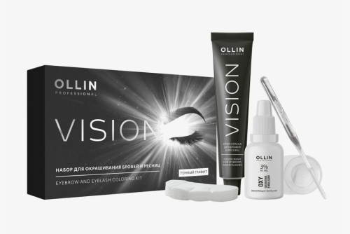 OLLIN Professional VISION Набор для окрашивания бровей и ресниц (черный)