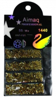 Стразы mix 6в1 желтые 1440 шт. №5