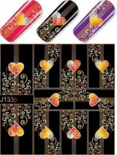 Водные наклейки для ногтей  (слайдер-дизайн) J133p