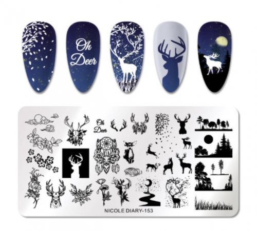 Трафарет для стемпинга (Nicole Dairy-153)