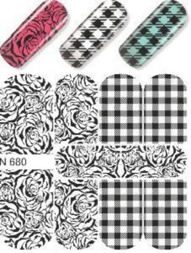 Водные наклейки для ногтей  (слайдер-дизайн) N680