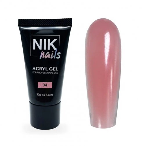 Акригель Nik Nails Acryl Gel №4, 30мл
