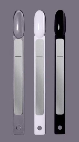 Наклейки на типсы "Универсальные" (1 лист - 50шт), серебро