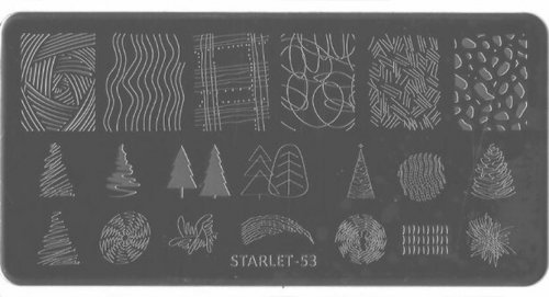 Трафареты для штампинга прямоугольные Starlet №53