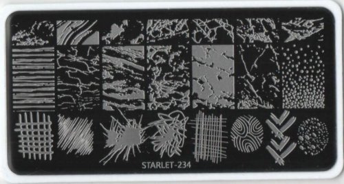 Трафареты для штампинга прямоугольные Starlet №234