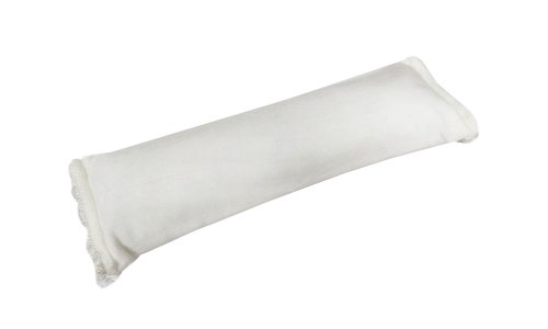Подушка для маникюра прямоугольная (бархатная) белая (мод.pm-86)