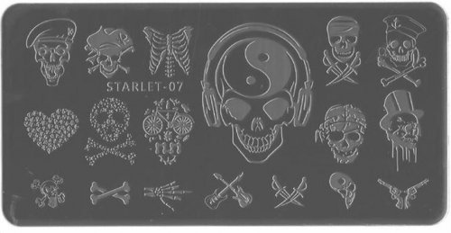 Трафареты для стемпинга прямоугольные Starlet №7