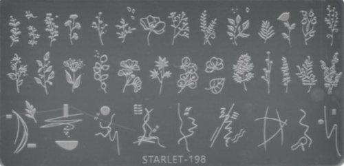 Трафареты для штампинга прямоугольные Starlet №198