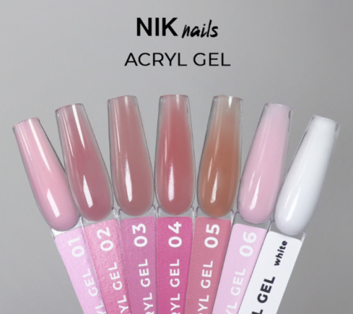 Акригель Nik Nails Acryl Gel №4, 15мл