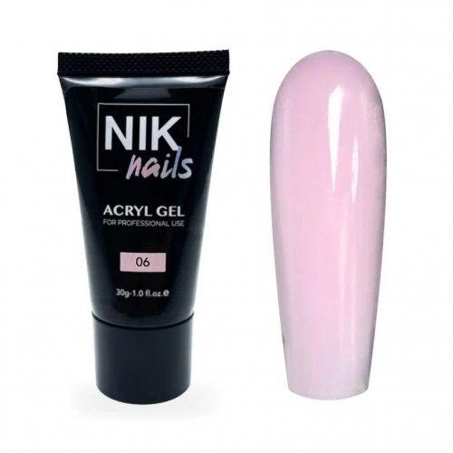 Акригель Nik Nails Acryl Gel №6, 30мл