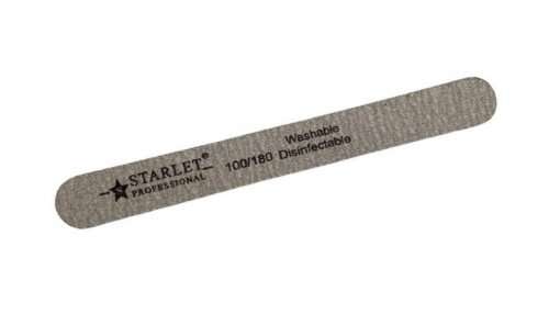 Пилочка для натуральных ногтей Starlet Professional 100/180 (короткая 13см)