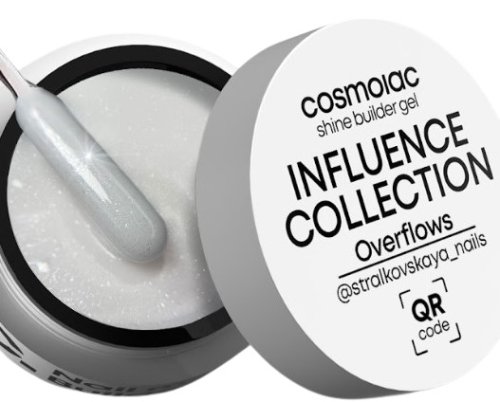 Гель камуфлирующий CosmoLac Shine Builder Gel Influence Collection OVERFLOWS 15мл