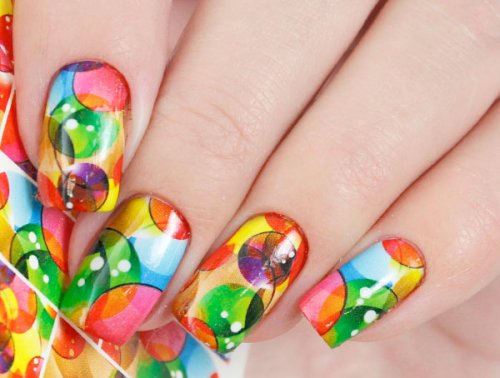 Водные наклейки для ногтей (слайдер-дизайн) N887