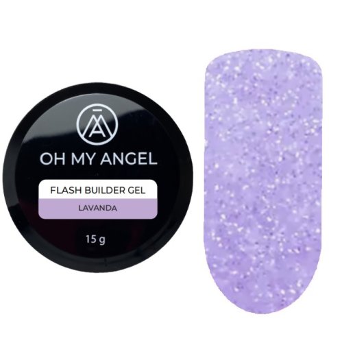 Гель Oh My Angel Flash Builder Gel - Lavanda (светоотражающий), 15 мл
