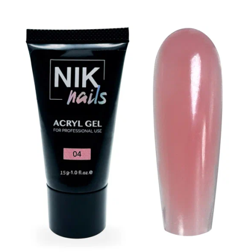 Акригель Nik Nails Acryl Gel №4, 15мл