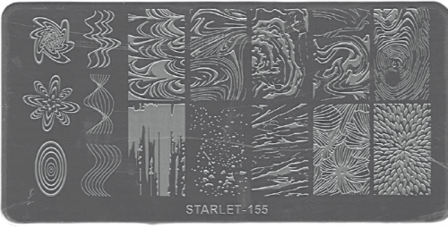 Трафареты для штампинга прямоугольные Starlet №155