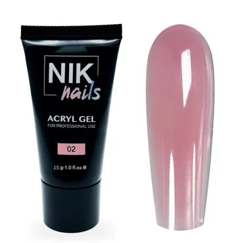 Акригель Nik Nails Acryl Gel №2, 15мл