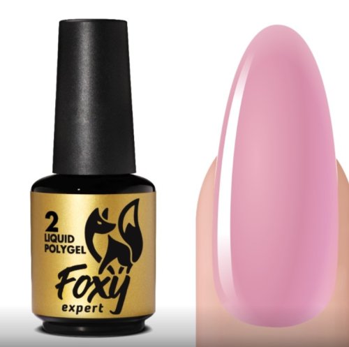 Жидкий полигель с кистью Foxy Liquid polygel №02, 18мл