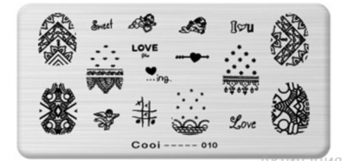 Трафареты для стемпинга прямоугольные (12*6 см) №010