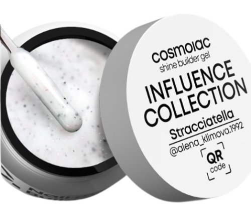 Гель камуфлирующий CosmoLac Shine Builder Gel Influence Collection STRACCIATELLA 15мл