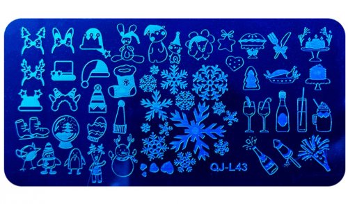 Трафарет для стемпинга (QJ-L43)