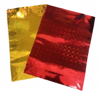 Пакет подарочный ламинированный голографик MIX (33*45*10 см) 1 шт