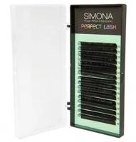 Ресницы Simona Perfect Lash, 16 линий, 0,15 D-изгиб, 10мм 