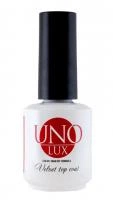 Верхнее покрытие"UNO Lux Velvet Top Coat", 15мл (c)