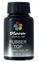 Топ Суперглянцевый без липкого слоя Rubber (силиконовый) TM Bloom, 30 мл