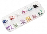 Набор страз в боксе (цветки) №17