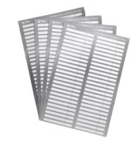 Наклейки на типсы "Универсальные" (1 лист - 50шт), белые с серебром