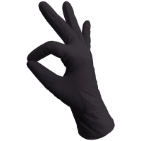 Перчатки нитриловые черные 10шт S (5 пар)