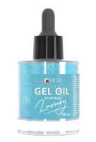 Укрепляющее гель-масло для ногтей с шиммером Milv "Luxury", 50 мл