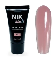 Акригель Nik Nails Acryl Gel №3, 15мл