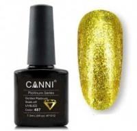 Гель-лак (шеллак) Canni Platinum №487 Golden Platinum 7.3ml (с)